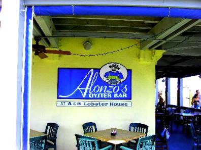 Alonzo's Oyster Bar at A&B Lobster House on Harbor Walk at Key West Bight Marina