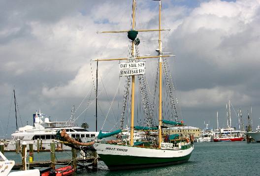 Jolly II Rover at the dock in Key West Bight Marina