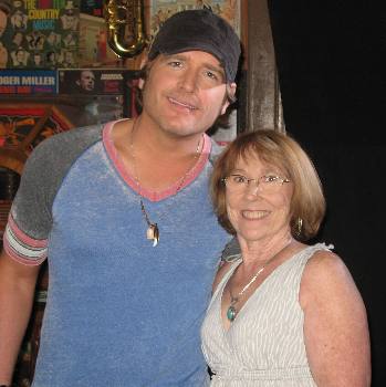 Jared Nieman and Joyce Hendrix at Legends Corner