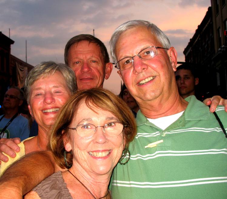 Mike and Joyce Hendrix and Les and Macklyn Farichild having fun in Nashville