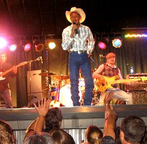Neal McCoy on stage at the Outlaw Saloon June 25th 2011