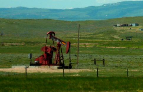 Oil Well in the Big Muddy Oil Field near Glenrock, Wyoming