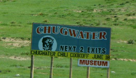 Chugwater is a mid-size Wyoming city located north of Cheyenne on I-25
