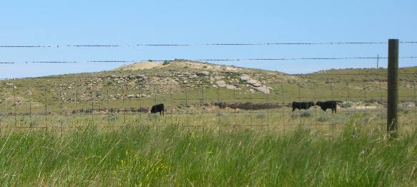 Typical Wyoming landscape around Glenrock on I-25
