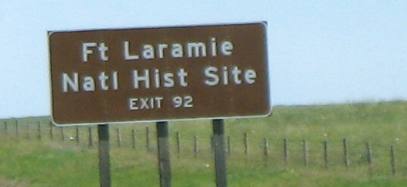 Take exit 92 from I-25 north of Wheatland to Ft Laramie National Historic Site