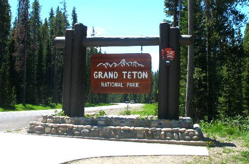 North entrance to Grand Teton National Park