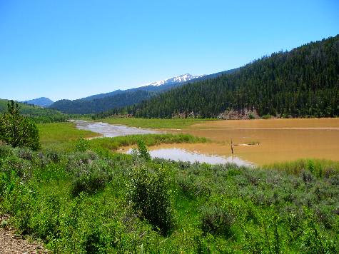 Gros Ventre River high in the Gros Ventre Mountains east of Kelly, Wyoming