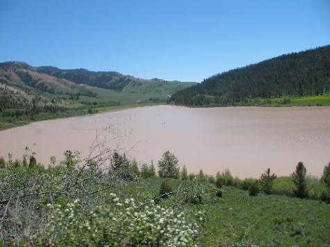 Slide Lake on the Gros Ventre River about 6-miles upstream of Kelly, Wyoming