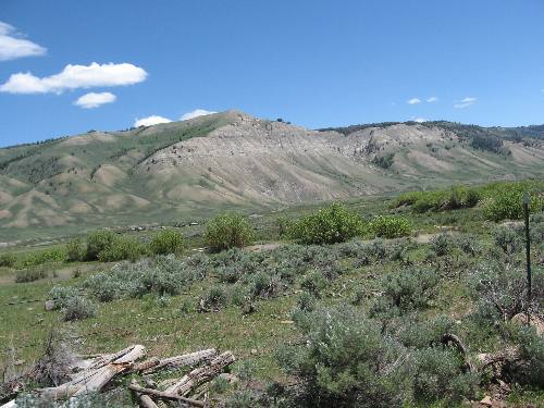 The Gros Ventre Mountains contain vast areas of arid exposed limestone