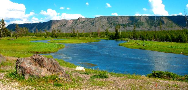 Madison Valley in Yellowstone National Park