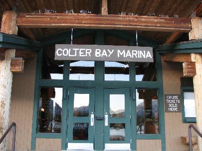 Marina on Jackson Lake at Colter Bay Village in Grand Teton National Park 
