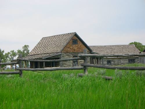 Old farm house along Mormon Row in Grand Teton National Park