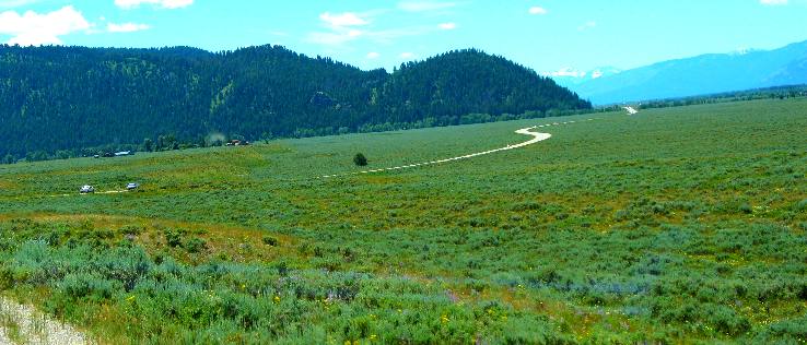 Black Buck Butte and Antelope Flats in Grand Teton National Park