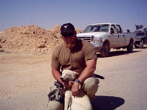 Chuck Big Daddy Meier with MRE (Marie) deep in the Sand Box