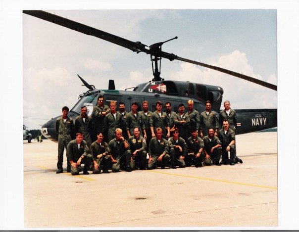 A 1991 picture of HC-16 Rescue Crewman. qualified in duel aircraft H-1's and H-3's