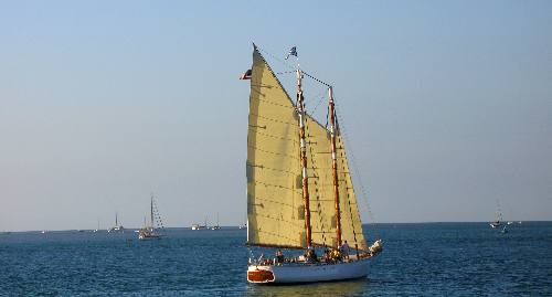 Schooner Adirondack III off Key West in 2012