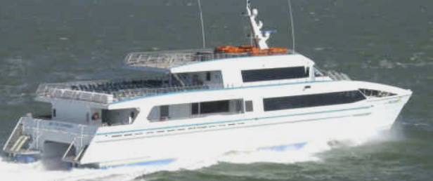 The Big Cat Express literally flying through the Gulf of Mexico