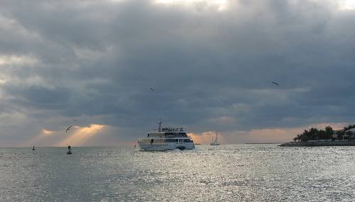The Key West Express departing Key West on its return trip to Ft Myers
