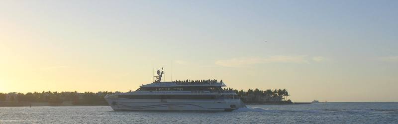 Key West Express passing Sunset Key off Key West
