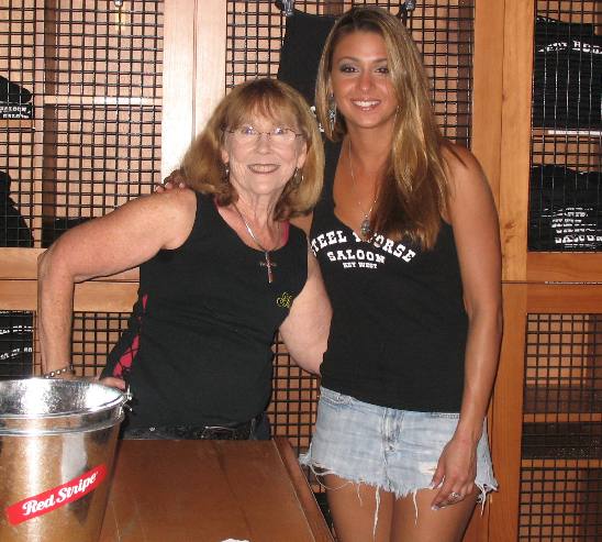 Joyce and Natalis Valdes, one of our friends at the world famous Steel Horse Saloon
