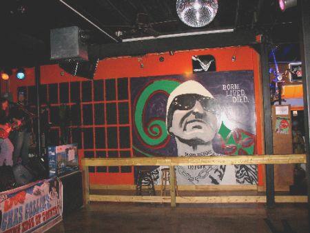 Art work on the south wall of the Steel Horse Saloon in Key West, Florida