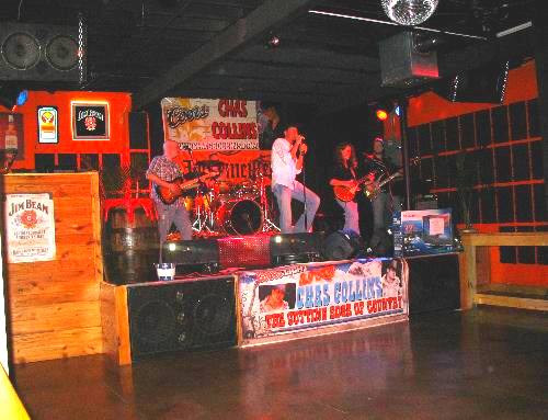 Chas Collins and his band at the Steel Horse Saloon