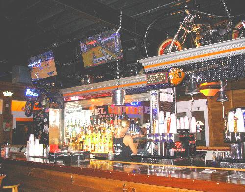 The bar at the world famous Steel Horse Saloon in Key West around 11:00 in the morning