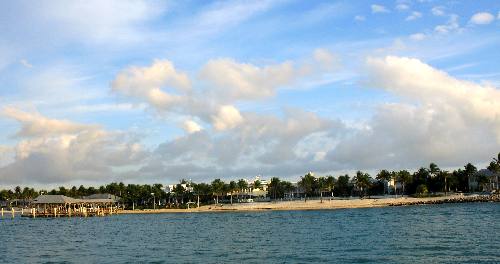 Western side of Sunset Key