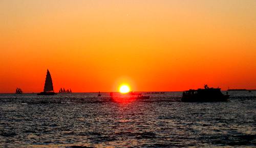 Key West Sunset as seen from Sunset Key