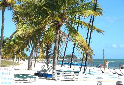 Vendor at Smathers Beach in Key West
