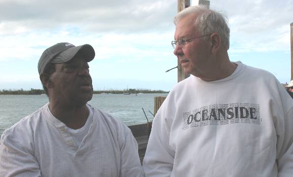 Robert Albury with Mike at Sunset Peir