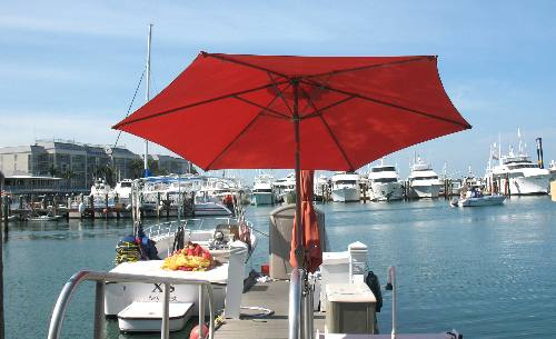 Boats moored in the historic old seaport at Key West Bight Marina