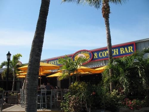 Conch Republic Restaurant and Bar along Harbor Walk at Key West Bight Marina