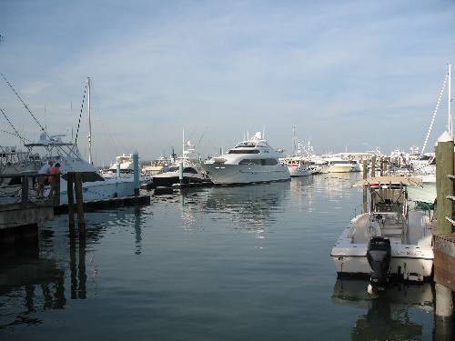 Private yachts spending the winter in Key West Bight Marina
