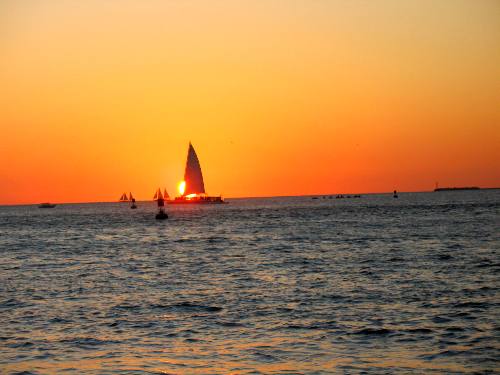 Key West Sunset as viewed from Sunset Pier
