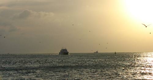 Yankee Freedom returning from a day visiting Ft Jefferson in the Dry Tortugas