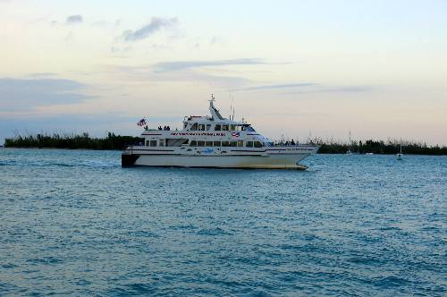Yankee Freedom returning from a day visiting Ft Jefferson in the Dry Tortugas