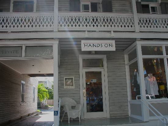 Hands On is one of the unique shops located on south Duval Street in Key West