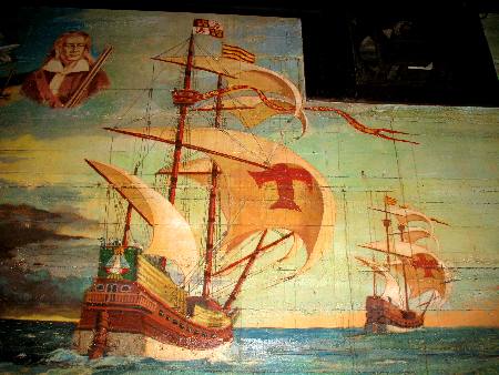 These are the pirate ships that operated out of the Keys or the Government ships sent to Key West to stop the pirates dipected on the wall of the Bull in Key West