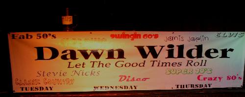 Dawn Wilder's sign inside the Bull in Key West
