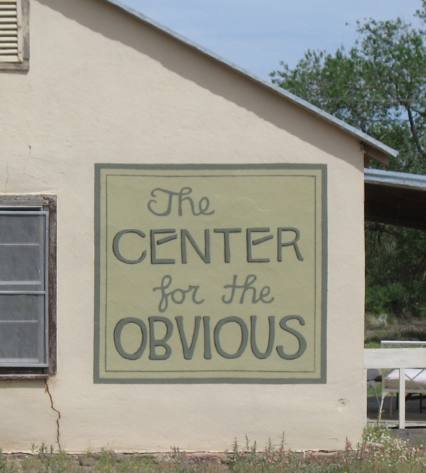 The CENTER for the OBVIOUS