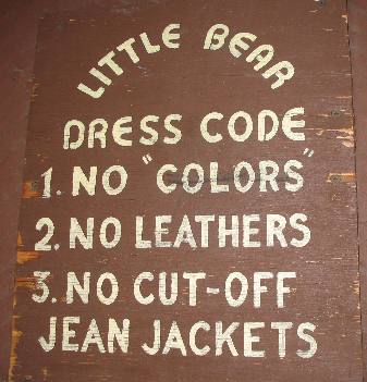 Little Bear Saloon, in Evergreen, Colorado, Dress Code