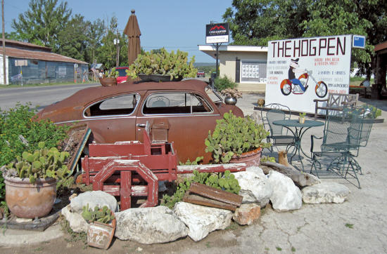 The Hog Pen BBQ Restaurant in Leakey, Texas is a favorite stop