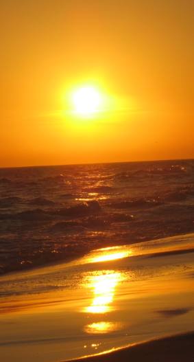 Sunset picture from Henderson Beach State Park