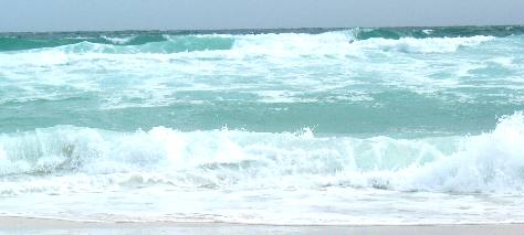Angry surf at Henderson Beach State Park