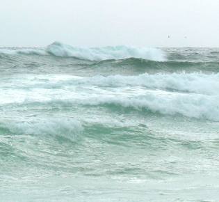 Angry waves at Henderson Beach State Park