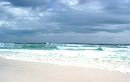 Angry gulf scene at Henderson Beach State Park