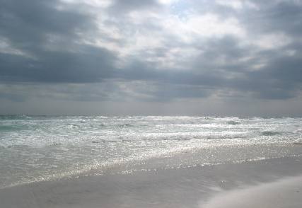Storm clouds moved in at Henderson Beach State Park