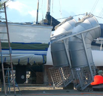 Tresasure recovery craft at Stock Island boat yard