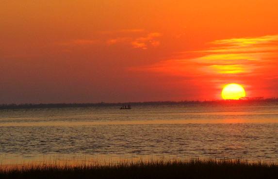 sunset over St Joe Bay